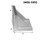 HHIP 3 X 3 X 3" GROUND ANGLE PLATE WEBBED END (3402-1053)