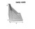 HHIP 5 X 5 X 5" GROUND ANGLE PLATE WEBBED END (3402-1055)