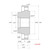 HHIP THREADED 2-1/4"-8 BACKPLATE FOR 8" 3 OR 4 JAW CHUCKS (3900-3326)