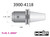 HHIP 3/4 X CAT 40 V-FLANGE END MILL HOLDER WITH 3.94 GAGE DEPTH (3900-4118)