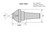 HHIP 8" MT4 75 DEGREE BULL NOSE LIVE CENTER (3900-4999)