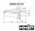 HHIP BT40 V-FLANGE TO MT4 DRILL CHUCK ARBOR (3900-8710)
