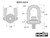 HHIP 5,000 LBS. STANDARD U-BAR HOIST RING WITH 3/4-10 THREAD ( 8004-6014)