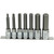 Dynamic Tools 1/2" Drive 7 Piece, Metric Long, Hex Socket Set, 6mm - 19mm (D018015)