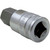 Dynamic Tools 1/2" Drive SAE Hex Head, 1/2" Bit Standard Length, Chrome Finish Socket (D013066)