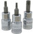 Dynamic Tools 1/2" Drive Torx® Head, T30 Bit Regular Length, Chrome Finish Socket (D013330)