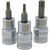 Dynamic Tools 1/2" Drive Torx® Head, T45 Bit Regular Length, Chrome Finish Socket (D013345)