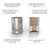 Dynamic Tools 3/8" Drive 12 Point Metric, 21mm Standard Length, Chrome Finish Socket (D009121)