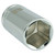 Dynamic Tools 3/8" Drive 6 Point SAE, 7/16" Deep Length, Chrome Finish Socket (D008514)