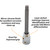Dynamic Tools 3/8" Drive Metric Hex Head, 4mm Long Bit, Chrome Finish Socket (D006404)