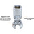 Dynamic Tools 3/8" Drive SAE 1/2" Flex Head, Crow Foot Flare Nut Socket, Chrome Finish (D008646)