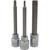 Dynamic Tools 3/8" Drive Torx® Head, T20 Long Bit, Chrome Finish Socket (D006720)