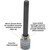 Dynamic Tools 3/8" Drive Torx® Head, T20 Long Bit, Chrome Finish Socket (D006720)