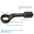 Gray Tools 3-1/16" Striking Face Box Wrench, 45 Degree Offset Head (66898)