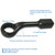 Gray Tools 3" Striking Face Box Wrench, 45 Degree Offset Head (66896)