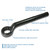 Gray Tools 46mm Strike-free Leverage Wrench, 45 Degree Offset Head (66546)