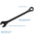 Gray Tools Combination Wrench 2-1/4", 12 Point, Black Oxide Finish (3172B)