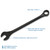 Gray Tools Combination Wrench 2-3/16", 12 Point, Black Oxide Finish (3170B)