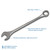 Gray Tools Combination Wrench 2-3/8", 12 Point, Satin Chrome Finish (3176)