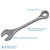 Gray Tools Combination Wrench 3-1/2", 12 Point, Satin Chrome Finish (3312)