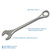 Gray Tools Combination Wrench 3-1/8", 12 Point, Satin Chrome Finish (3200)