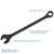 Gray Tools Combination Wrench 51mm, 12 Point, Black Oxide Finish (MC51B)