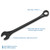 Gray Tools Combination Wrench 57mm, 12 Point, Black Oxide Finish (MC57B)