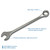 Gray Tools Combination Wrench 60mm, 12 Point, Satin Chrome Finish (MC60)