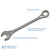 Gray Tools Combination Wrench 80mm, 12 Point, Satin Chrome Finish (MC80)