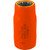 Gray Tools Socket 1/2" X 1/2" Drive, 12 Point Standard Length Socket, 1000V Insulated (1408-I)