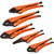 Grip-on 5 Piece General Service Set, Straight, Curved & Long Nose Locking Pliers (BK-SET5-89) Main Image
