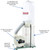 Grizzly Industrial 2 HP Dust Collector with Aluminum Impeller - Polar Bear Series (G1029Z2P)