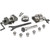 Grizzly Industrial Milling Tool Kit 10 Piece in white background, Detailed view of Grizzly Industrial Milling Tool Kit 10 Piece, Grizzly Industrial Milling Tool Kit