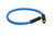 A blue rubber air hose with gold-plated connectors, measuring 1/2" x 3', showcasing durability and style.