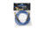 A blue rubber air hose with a gold-plated end, measuring 3/8" x 5', designed for durability and flexibility.