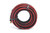 A durable Dino-Hide rubber air hose assembly, 3/8" diameter, available in lengths from 10' to 100', featuring striking red and black stripes, solid brass fittings, and exceptional resistance to wear and weather.