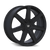 Front view of Mazzi Laguna 377 Matte Black Wheel, Side view of Mazzi Laguna 377 Matte Black Wheel, Detailed view of Mazzi Laguna 377 Matte Black Wheel