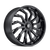Front view of Kraze Scrilla KR142 Gloss Black Milled Wheel, Kraze Scrilla KR142 Gloss Black Milled Wheel in white background