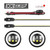 XKGLOW LED RGB Fog Light Kit for Jeep Wrangler JK JL JT in white background, Front view of XKGLOW LED RGB Fog Light Kit for Jeep Wrangler JK JL JT, XKGLOW LED RGB Fog Light Kit for Jeep Wrangler JK JL JT in use, Detailed view of XKGLOW LED RGB Fog Light Kit for Jeep Wrangler JK JL JT, Multi-Zone Controls of 16 Million Colors of XKGLOW LED RGB Fog Light Kit for Jeep Wrangler JK JL JT