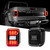 XKGLOW LED Smoked Lens Tail Light for Jeep Gladiator JT, Different Patterns of XKGLOW LED Smoked Lens Tail Light for Jeep Gladiator JT, Front and Back view of XKGLOW LED Smoked Lens Tail Light for Jeep Gladiator JT, Installed XKGLOW LED Smoked Lens Tail Light for Jeep Gladiator JT