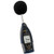 Front view of PCE Instruments Sound Level Meter with GPS, Detailed view of PCE Instruments Sound Level Meter with GPS, PCE Instruments Sound Level Meter with GPS in use