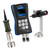 PCE Instruments Vibration Meter PCEVM22 in white background, Display of PCE Instruments Vibration Meter PCEVM22, Sensor holder of PCE Instruments Vibration Meter PCEVM22, Sensor of PCE Instruments Vibration Meter PCEVM22, PCE Instruments Vibration Meter PCEVM22 in use