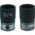 Grey Pneumatic 1/4" Drive 11/32" 12-Point Sae Deep Socket (89111D)