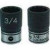 Grey Pneumatic 1/4" Drive 14 Mm 6-Point Metric Deep Socket (89014MD)
