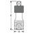 Grey Pneumatic 1/4" Drive 6" Length Locking Pin Impact Extension (946QL)