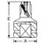 Grey Pneumatic 1" Drive Lock Button Impact Adapter (4011A)