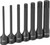 Grey Pneumatic 3/8" Drive Metric Triple Square Impact Bit Socket Set (7 Pieces) (1247S)