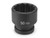 Grey Pneumatic 57Mm X 12 Point Short 1-1/2" Drive Impact Socket (6257M)