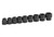 Grey Pneumatic 1" Drive Sae 6-Point Standard Impact Socket Set (9 Pieces) (9159)