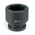 Grey Pneumatic 70Mm X 6 Point Short 1-1/2" Drive Impact Socket (6070M)